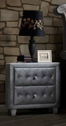 Coaster® Deanna Grey 5 Piece Eastern King Upholstered Bedroom Set 4