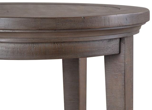 Magnussen Home® Paxton Place Dovetail Grey Round Accent End Table 2