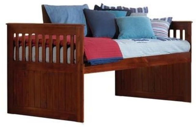 Donco Kids Youth Merlot Twin Mission Rake Bed-0