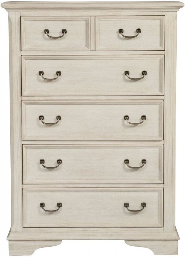 Liberty Furniture Bayside Antique White 5 Drawer Chest-2