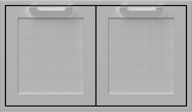 Hestan Professional 36" Stainless Steel Outdoor Double Sealed Pantry Storage Door-0