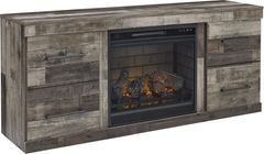 Signature Design by Ashley® Derekson Multi Gray TV Stand with Electric Fireplace