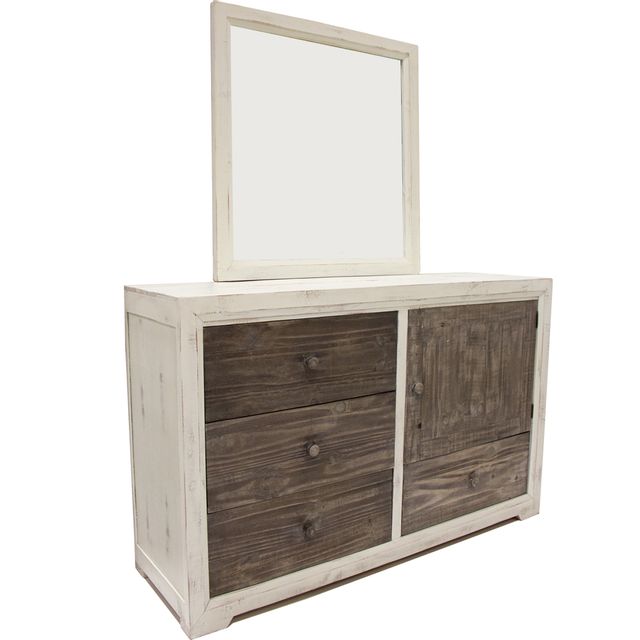 Vintage Furniture Windjammer King Panel Bed, Dresser, Mirror & Nightstand-3