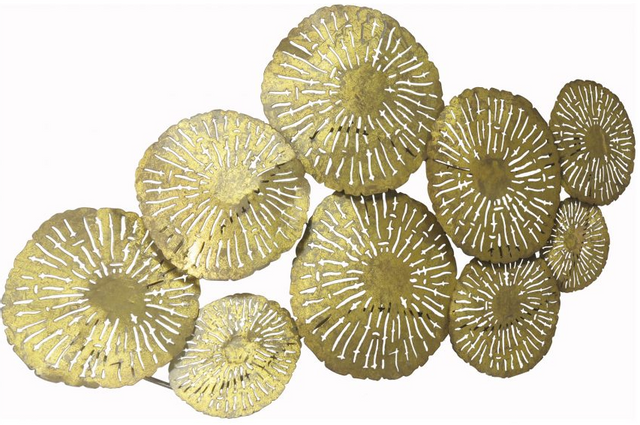 Moe's Home Collections Gold Large Circles Wall Decor 1