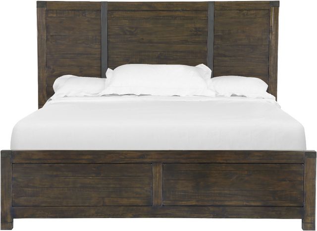 Magnussen Home® Pine Hill Rustic Pine Complete Queen Panel Bed-1