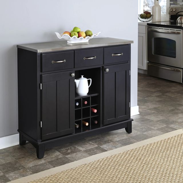 Homestyles® Buffet Of Buffets Blackstainless Steel Server Big Sandy Superstore Furniture 8026