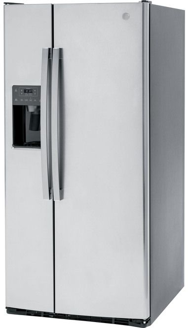 Réfrigérateur côte-à-côte de 33 po GE® de 23,2 pi³ - Ardoise résistant aux traces de doigts 32