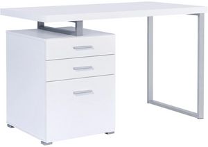 Coaster® Brennan White 3-Drawer Office Desk