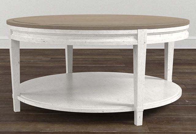 Bassett® Furniture Bella Two-Tone Round Cocktail Table 2