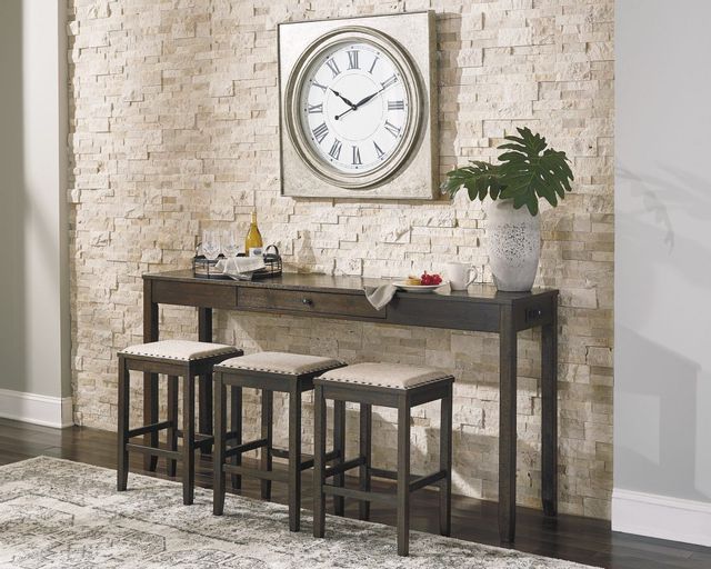Signature Design by Ashley® Rokane 4-Piece Brown Counter Height Dining Table Set 7