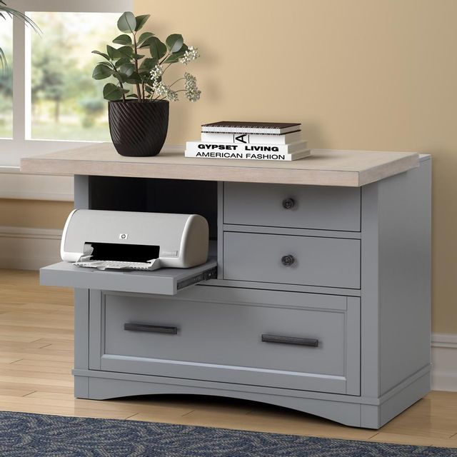 Parker House® Americana Modern Dove Functional File with Power Center 1