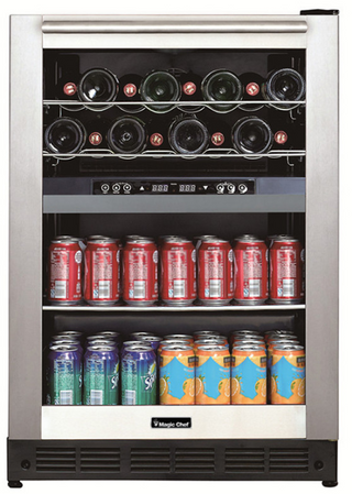 Magic Chef® 5.8 Cu. Ft. Stainless Steel Wine Cooler