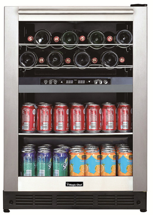 Magic Chef® 5.8 Cu. Ft. Stainless Steel Wine Cooler 0