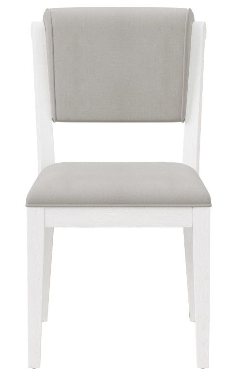 Hillsdale Furniture Clarion 2-Piece Fog/Sea White Dining Chair Set-2