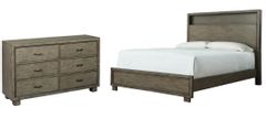 Signature Design by Ashley® Arnett 2-Piece Gray King Bookcase Bed Set