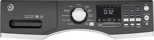 GE® Front Load Washer-Diamond Gray 1