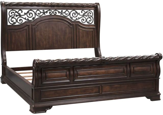 Liberty Furniture Arbor Place Brownstone Queen Sleigh Bed 0