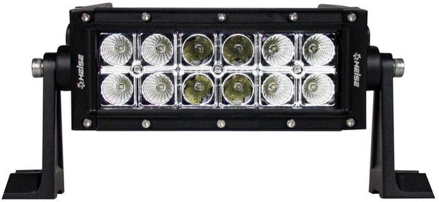 Heise® 8" Black 12 LED Dual Row Lightbar 0