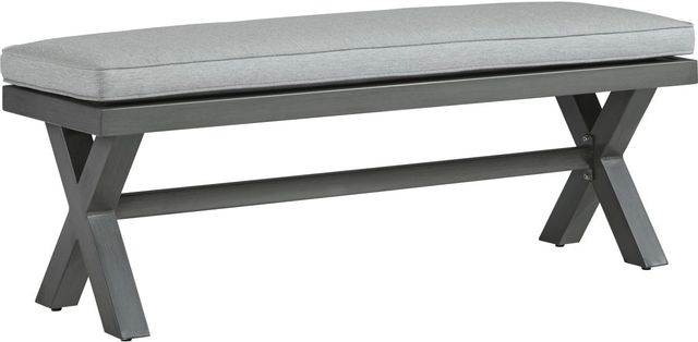 Signature Design by Ashley® Elite Park Gray Outdoor Bench-0