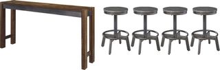 Signature Design by Ashley® Torjin 5-Piece Brown/Gray Counter Height Dining Table Set