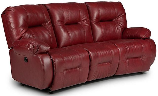 Best® Home Furnishings Brinley Leather Conversation Space Saver® Sofa-1