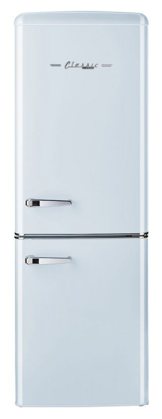 Unique® Appliances Classic Retro 7.0 Cu. Ft. Powder Blue Counter Depth Freestanding Bottom Freezer Refrigerator