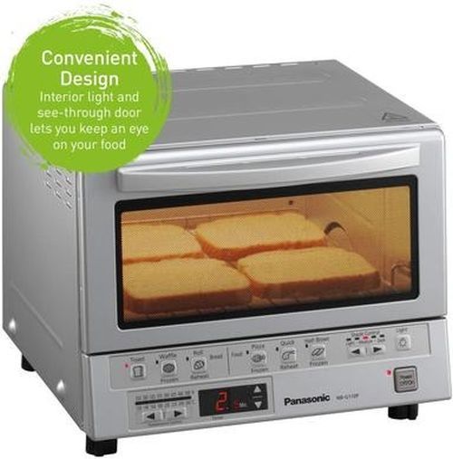 Panasonic® FlashXpress Stainless Steel 4 Slice Toaster Oven 3