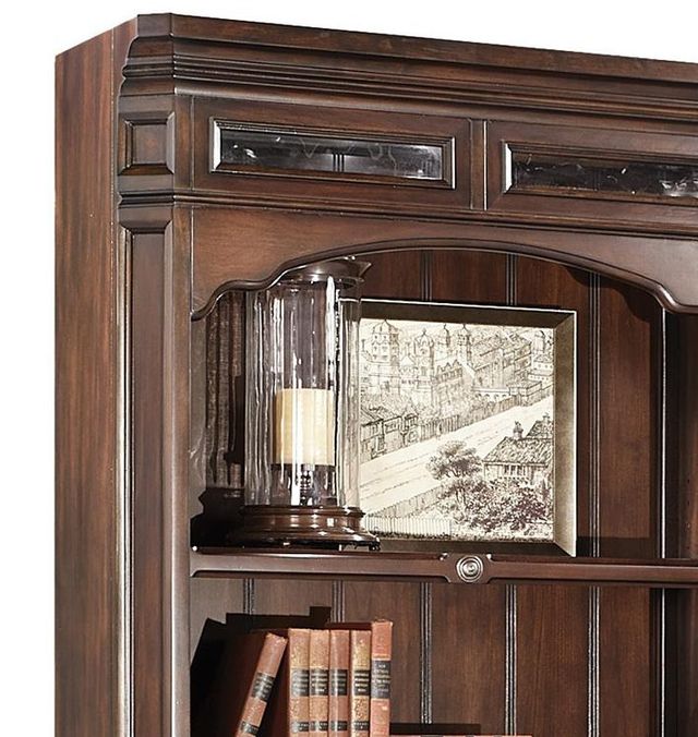 Aspenhome® Sheffield Warm Rubbed Brown Door Bookcases 2