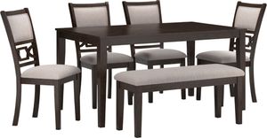 Signature Design by Ashley® Langwest 6-Piece Cherry Brown Dining Room Set