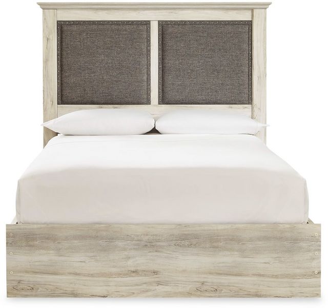 Signature Design by Ashley® Cambeck Whitewash Queen Upholstered Storage ...