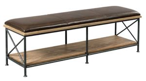 Kincaid® Modern Forge Saddle Cocoa Taylor Bed Bench
