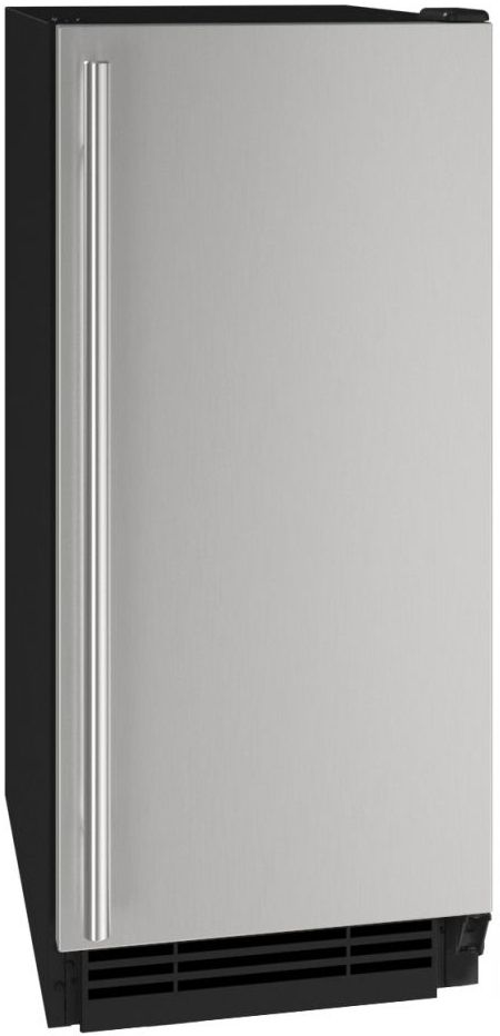 U-Line® 1 Class 15" 55 lb. Stainless Solid Ice Maker-0