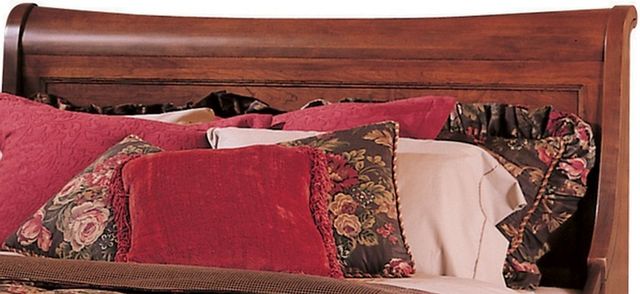 Durham Furniture Chateau Fontaine Candlelight Cherry King Euro Bed 1