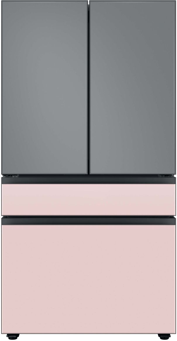 Samsung Bespoke 36" Pink Glass French Door Refrigerator Middle Panel 8