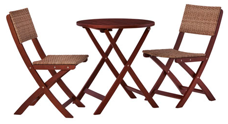 Signature Design by Ashley® Safari Peak Brown Outdoor Chairs with Table Set