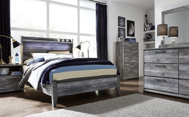 Signature Design by Ashley® Baystorm Gray Queen Panel Bed 17