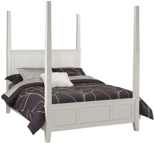 homestyles® Naples Off-White Queen Poster Bed-1