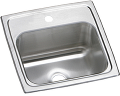 Elkay® Celebrity Stainless Steel 15" x 15" x 6.13" Single Bowl Drop-in Bar Sink