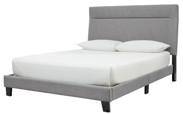 Signature Design by Ashley® Adelloni Gray Queen Upholstered Platform Bed