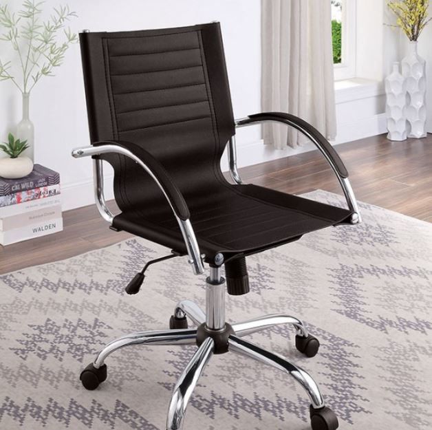 Furniture of America® Canico Black and Chrome Office Chair | Daw's Home  Furnishings | El Paso, TX