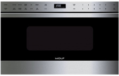 Wolf® Transitional 24" Built In Microwave-Stainless Steel