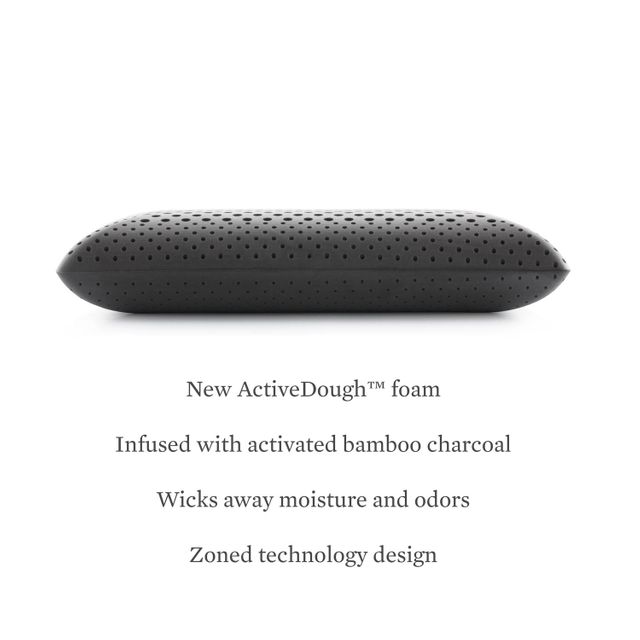 Malouf® Z™ Zoned ActiveDough™ + Bamboo Charcoal King Pillow 4