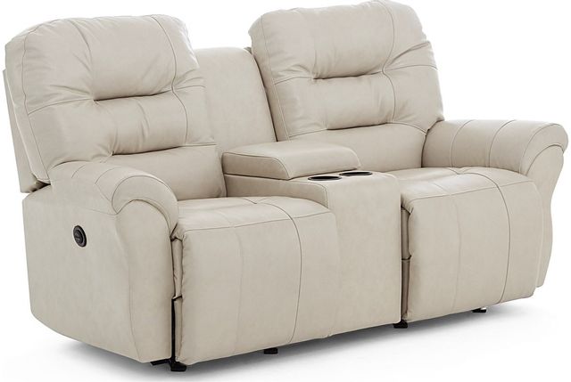Best® Home Furnishings Unity Reclining Rocker Leather Loveseat with Console