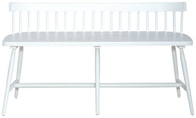 Liberty Palmetto Heights Two-Tone Shell White Low Back Spindle Bench-1