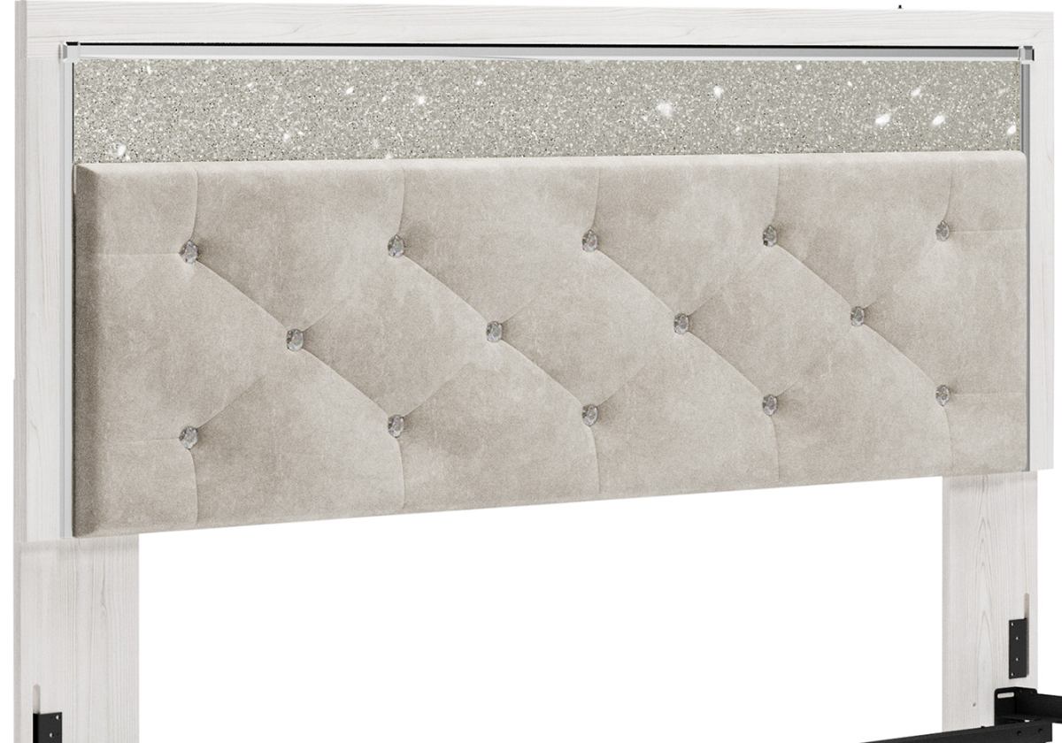 Signature Design by Ashley® Altyra White King/California King Upholstered Panel Headboard