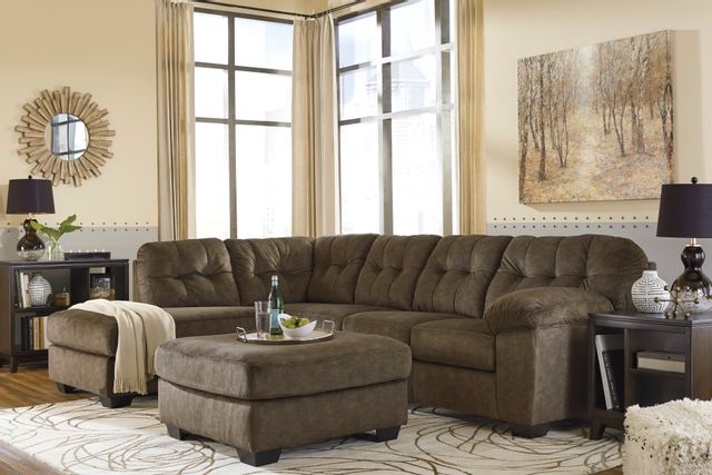 Signature Design by Ashley® Accrington Earth 2-Piece Sectional with Chaise and Sleeper 3