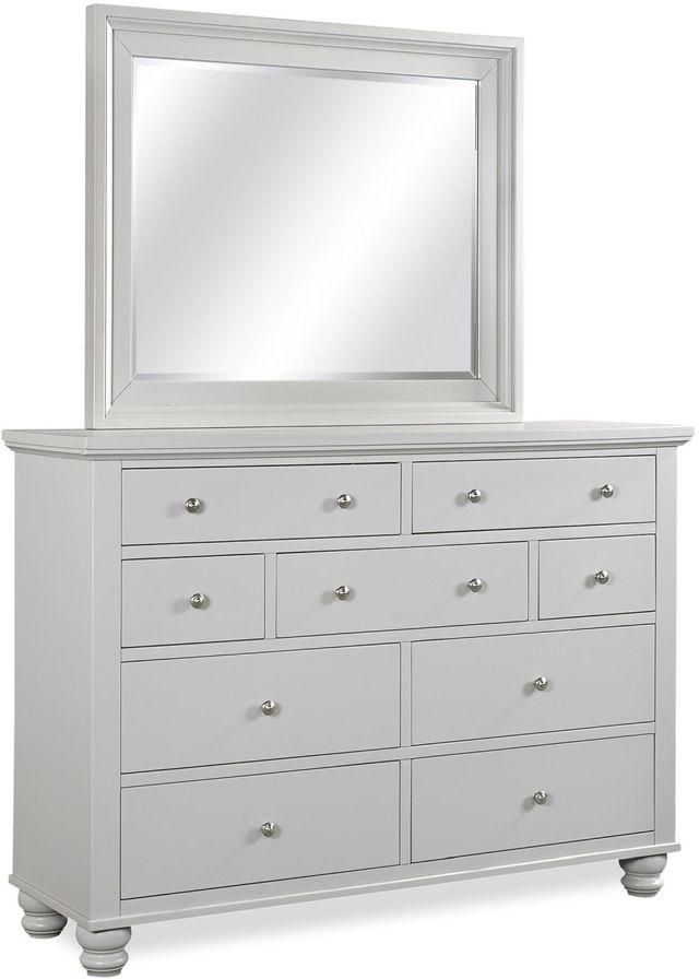 Aspenhome® Cambridge Light Gray Paint Dresser Landscape Mirror 1