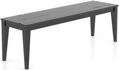 Canadel® East Side Black Accent Wood Bench