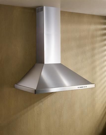 Best® Forte 30" Brushed Stainless Steel Wall Mount Chimney Hood-3