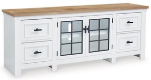 Signature Design by Ashley® Ashbryn Natural/White TV Stand